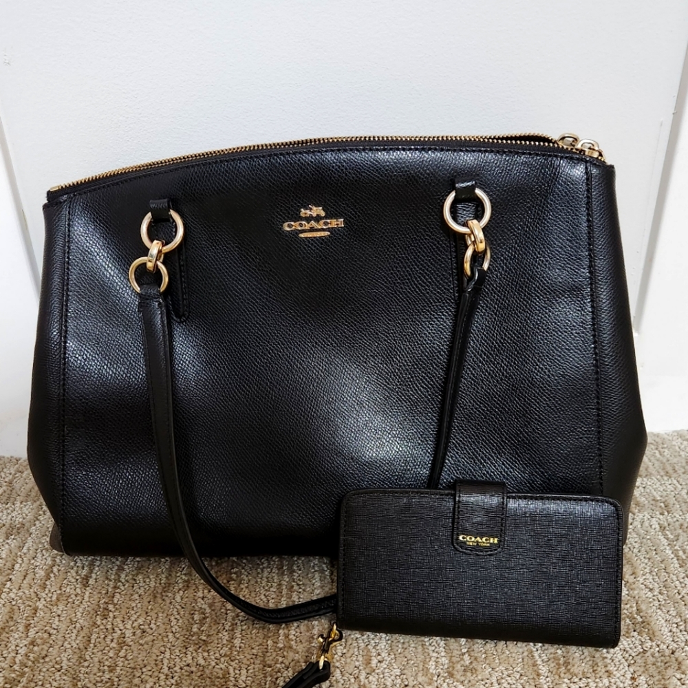Coach bag and wallet